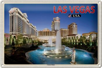 Panneau de voyage en étain, 30x20cm, Las Vegas, USA, Caesars Palace Hotel Casino 1