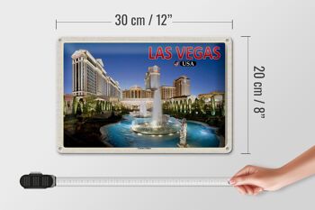 Panneau de voyage en étain, 30x20cm, Las Vegas, USA, Caesars Palace Hotel Casino 4