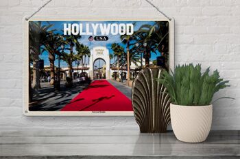 Panneau en étain voyage 30x20cm, Hollywood USA Universal Studios 3