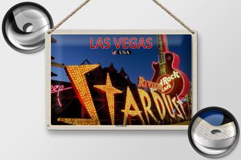 Panneau en étain voyage 30x20cm, musée du néon de Las Vegas USA 2