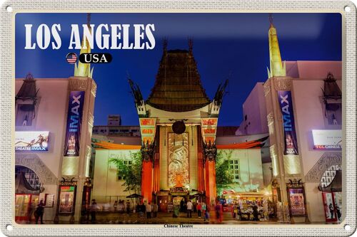 Blechschild Reise 30x20cm Los Angeles USA Chinese Theatre Deo