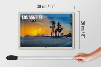 Panneau en étain voyage 30x20cm, Los Angeles USA Beach Venice Beach 4