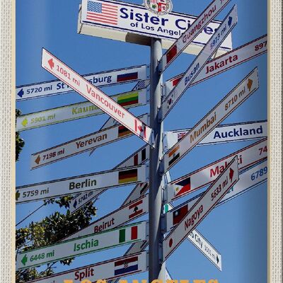 Blechschild Reise 20x30cm Los Angeles USA Sister Citieser