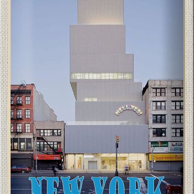 Metal sign travel 20x30cm New York USA New Museum