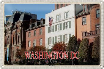 Panneau de voyage en étain, 30x20cm, Washington DC, USA, Blair House Guesthouse 1