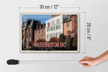 Panneau de voyage en étain, 30x20cm, Washington DC, USA, Blair House Guesthouse 4