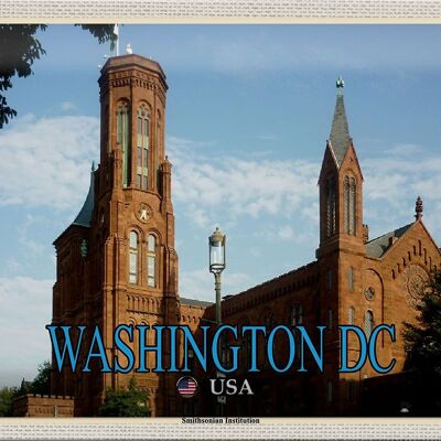 Blechschild Reise 30x20cm Washington DC USA Smithsonian Institution