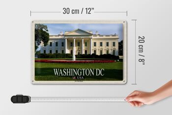 Panneau de voyage en étain, 30x20cm, Washington DC, USA, président de la maison blanche 4