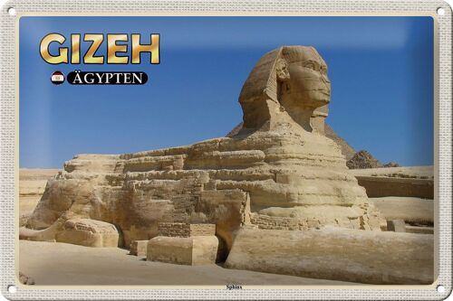 Blechschild Reise 30x20cm Gizeh Ägypten Sphinx