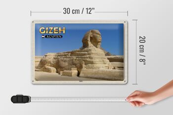 Signe en étain voyage 30x20cm, Gizeh egypte Sphinx 4