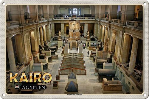 Blechschild Reise 30x20cm Kairo Ägypten Koptisches Museum