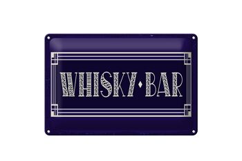 Plaque en tôle 30x20cm Bar à Whisky 1