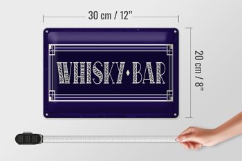 Plaque en tôle 30x20cm Bar à Whisky 4