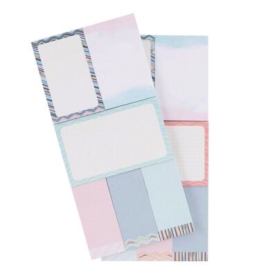 Sticky notes - set of 12 pastel blocks