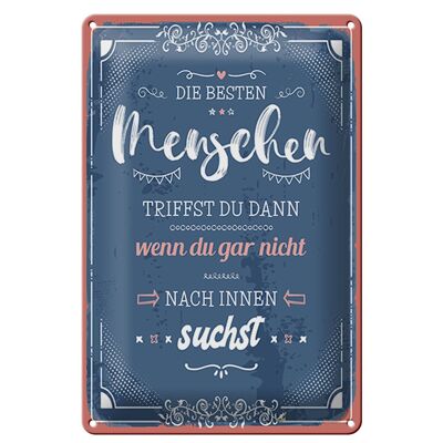Targa in latta con scritta 20x30 cm incontri le persone migliori