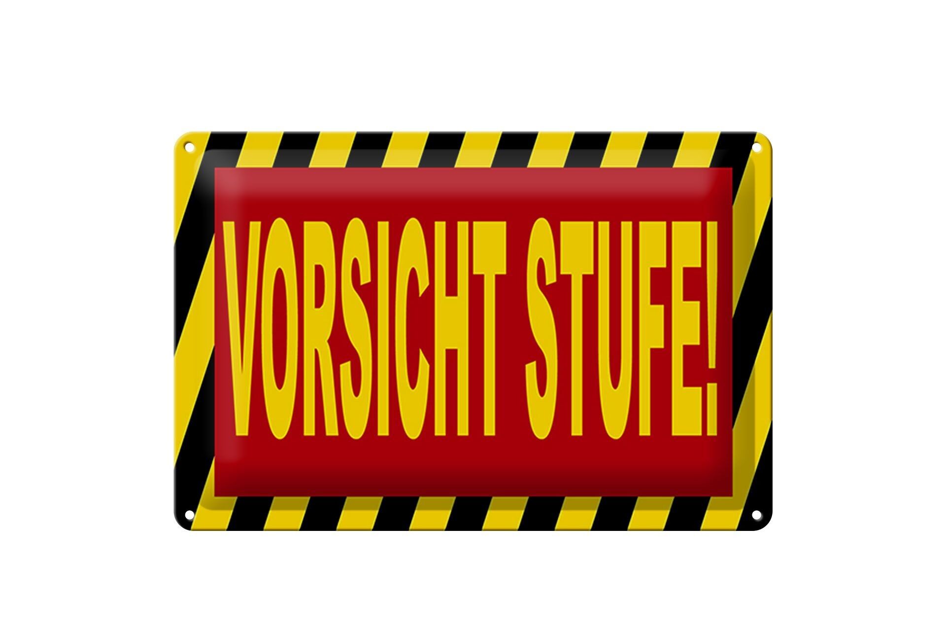 Targa in metallo 30x20 cm avviso livello di attenzione