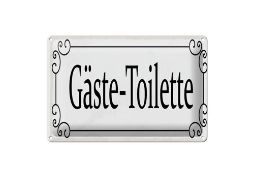 Blechschild Hinweis 30x20cm Gäste-Toilette