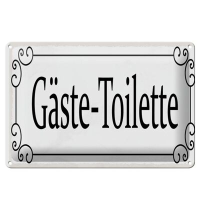 Blechschild Hinweis 30x20cm Gäste-Toilette