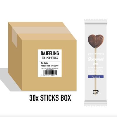 Darjeeling Tea-Pop Stick, pour services de restauration, carton de 30 bâtonnets