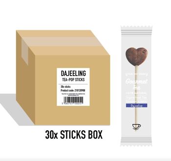 Darjeeling Tea-Pop Stick, pour services de restauration, carton de 30 bâtonnets 1