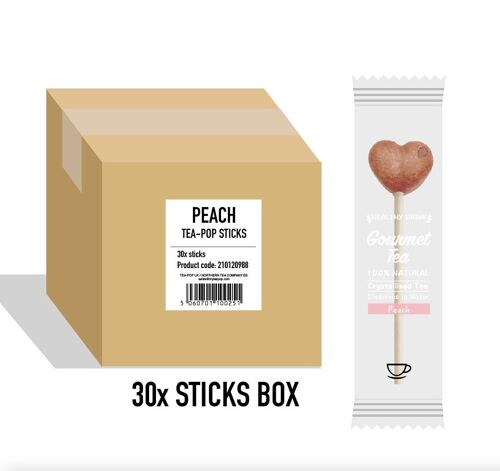 Peach Tea-Pop Stick, For Catering Services, 30 Sticks Carton