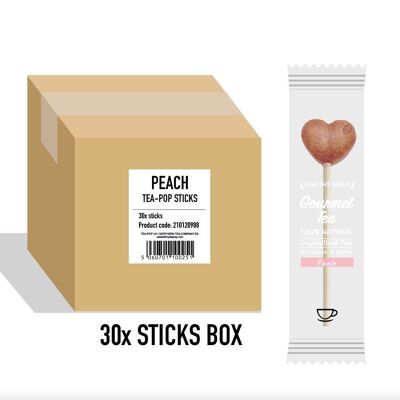 Peach Tea-Pop Stick, For Catering Services, 30 Sticks Carton