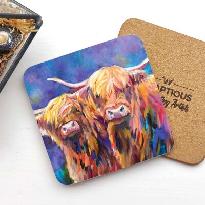 Posavasos - Pareja de Vacas