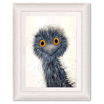Giclée-Kunstdruck (A4/A3) – Ich beobachte dich, Emu