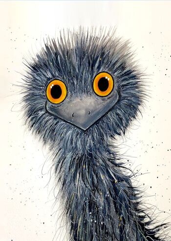 Giclee Art Print (A4/A3) - Je te regarde Emu 2