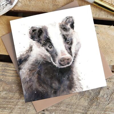 Greetings Card - Benji Badger