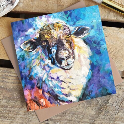 Greetings Card - Abigail Sheep