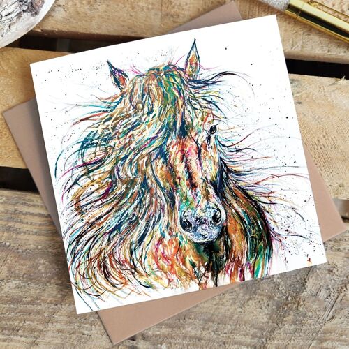 Greetings Card - Horse