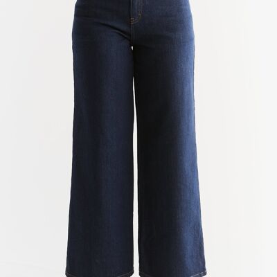 WE1009-231 | Women's Wide Leg Jeans - Lapis Blue