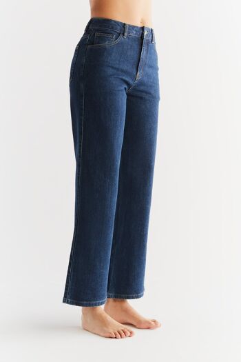 WE1009-231 | Jean large femme - Bleu lapis 2