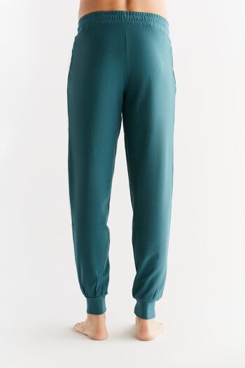 2454-063 | Pantalon Homme en Tricot Gaufré - Sapin 4