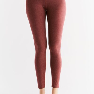1611-062 | Leggings de mujer en jersey de algodón café/óxido