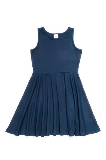 2620ID | Robe jersey enfant - indigo 4