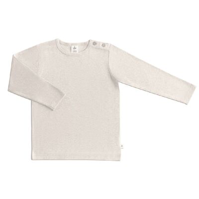 2248 | Baby Basic Long Sleeve Shirt - Beige-Melange