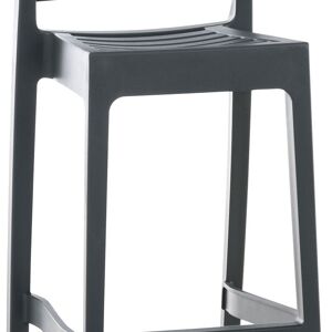 Tabouret de bar empilable Ares - Gris foncé