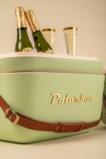 Polarbox Printemps/Été Pique-nique, Camping, BBQ Rétro Glacière 12L - Vert Olive Classique 5