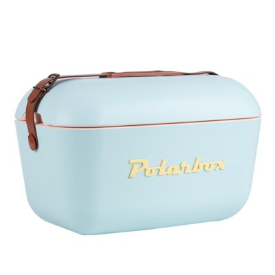 Polarbox Printemps/Été Pique-nique, Camping, BBQ Rétro Glacière 20 L - Bleu Ciel Classique