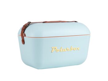 Polarbox Printemps/Été Pique-nique, Camping, BBQ Rétro Glacière 20 L - Bleu Ciel Classique 1