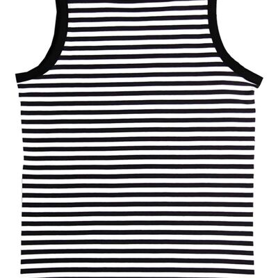 4222-01 | Camiseta sin mangas para niños - blanco y negro