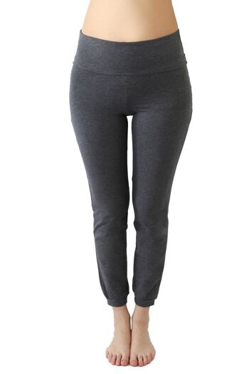 4062AM | Pantalon de yoga femme - anthracite mélangé 1