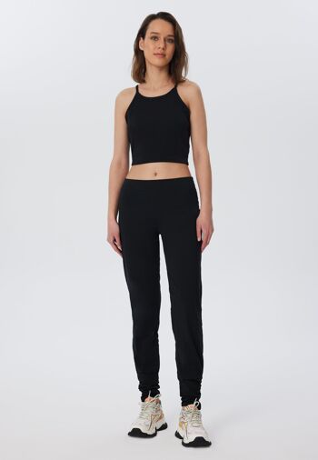 4415S | Pantalon de yoga stretch femme - noir 4