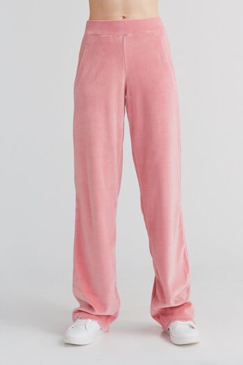 1464-042 | Pantalon Nicky femme coupe droite - vieux rose 1