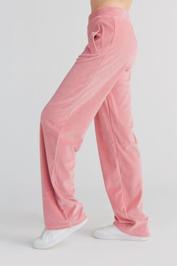 1464-042 | Pantalon Nicky femme coupe droite - vieux rose 2