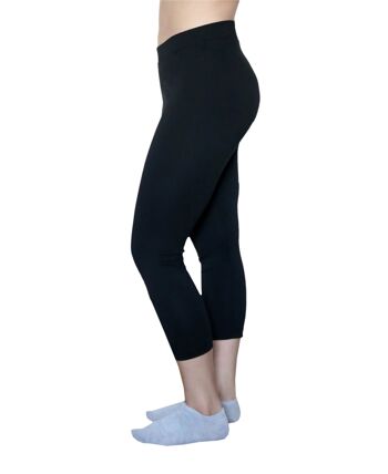 1615-01 | Legging 7/8 jersey coton femme - noir 3