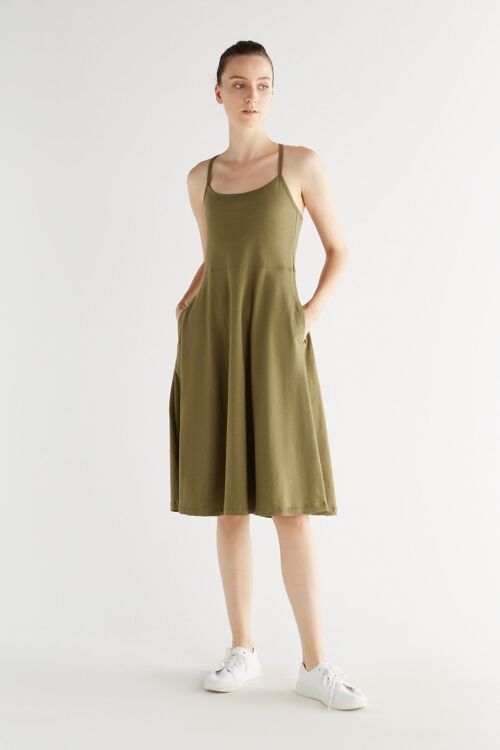 1734-041 | Strap dress - olive