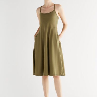 1734-041 | Strap dress - olive
